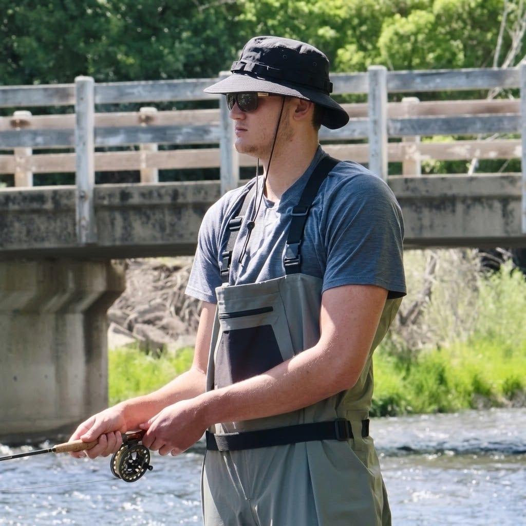 Walker Kessler fly fishing